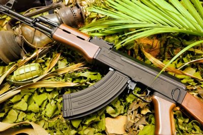 G&G Combat Machine AEG AK47 - Detail Image 7 &copy; Copyright Zero One Airsoft